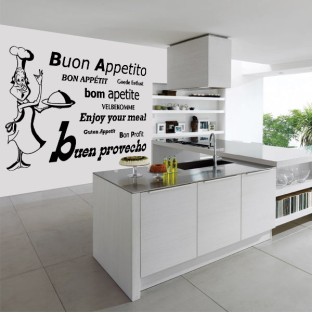 Vinilo decorativo buen provecho Vinilo decorativo buen provecho