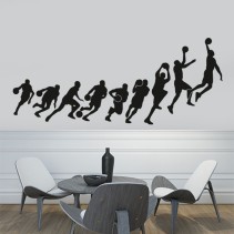 Vinilo decorativo evolución baloncesto