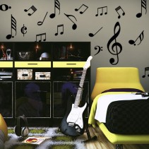 Vinilo decorativo kit notas musicales
