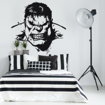 Vinilo decorativo marvel silueta de hulk