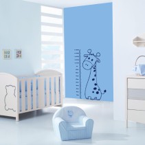 Vinilo decorativo medidor estatura jirafa (medida: 91 x 151 cm)