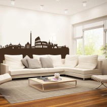 Vinilo decorativo skyline roma