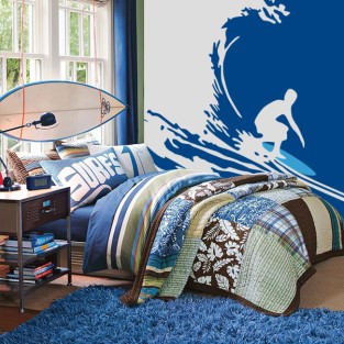 Vinilos decorativo surfista en la ola Vinilos decorativo surfista en la ola