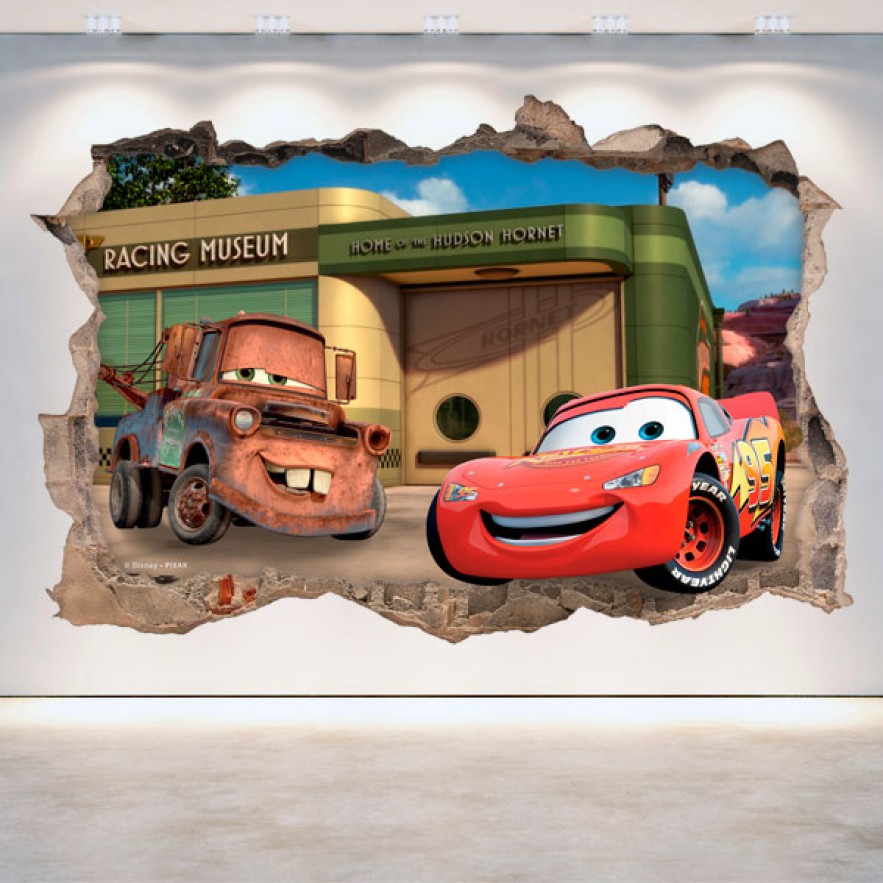 Vinilo disney 3d cars 2