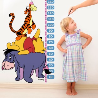 Vinilo decorativo infantil medidor de winnie the pooh (medida: 91 x 184 cm) Vinilo decorativo infantil medidor de winnie the pooh (medida: 91 x 184 cm)