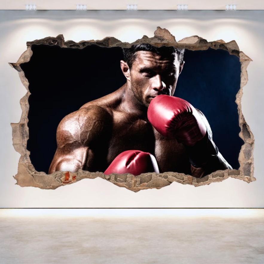 Vinilos 3d boxeo