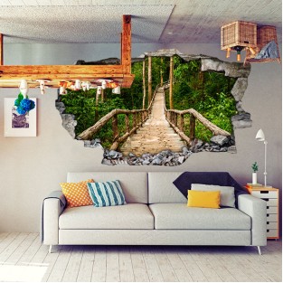 Vinilos 3d escaleras naturaleza Vinilos 3d escaleras naturaleza