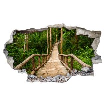 Vinilos 3d escaleras naturaleza