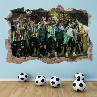 Vinilos 3d fútbol real betis balompié