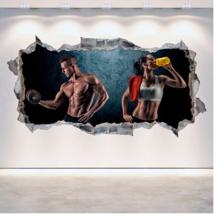 Vinilos 3d gimnasios