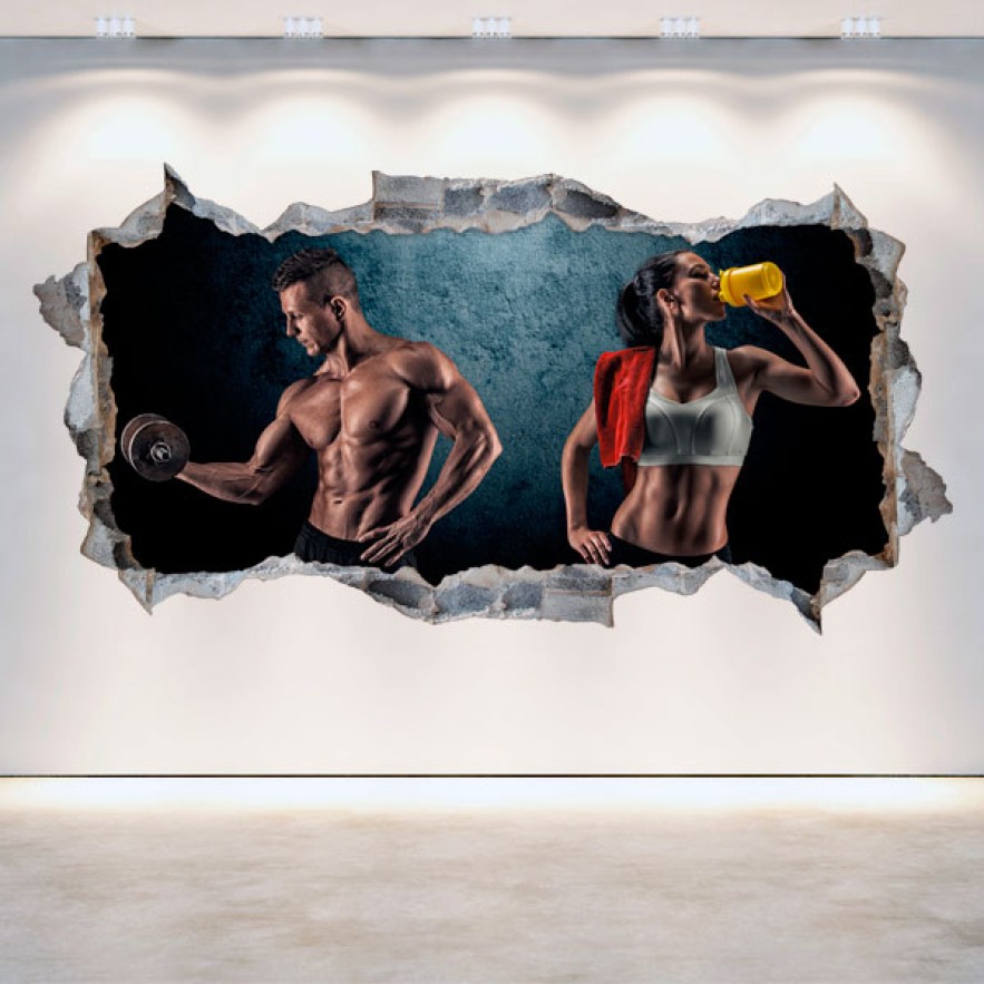 Vinilos 3d gimnasios