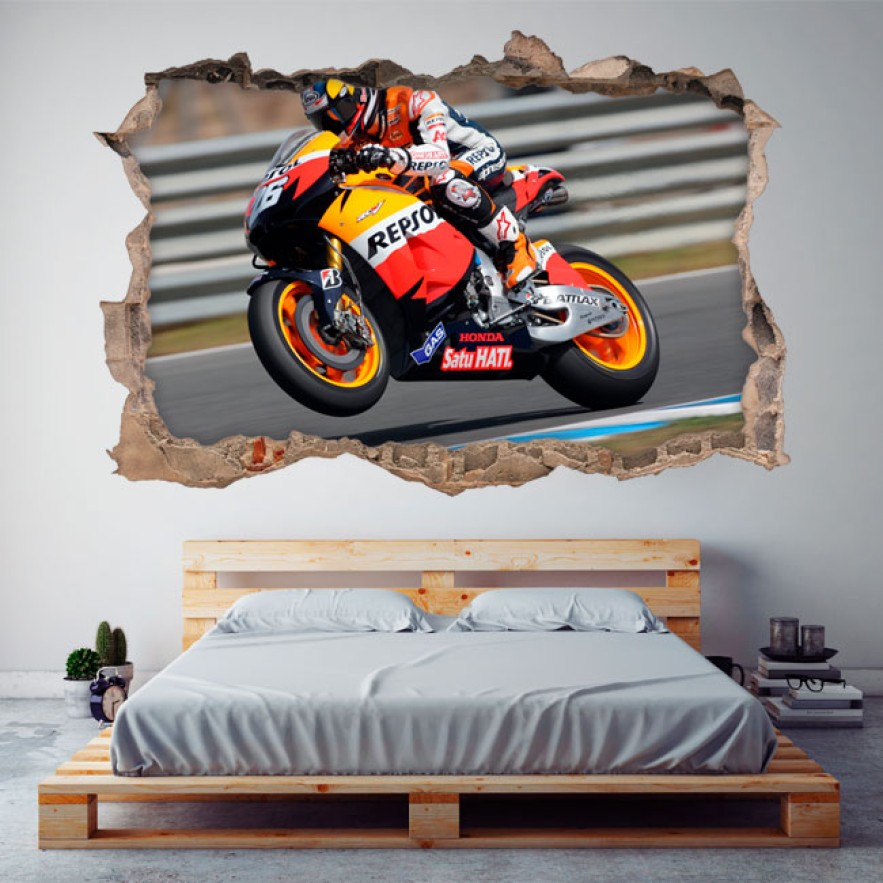 Vinilos 3d motogp dani pedrosa