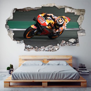 Vinilos 3d motogp jorge lorenzo honda Vinilos 3d motogp jorge lorenzo honda