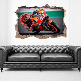 Vinilos 3d marc márquez honda motogp