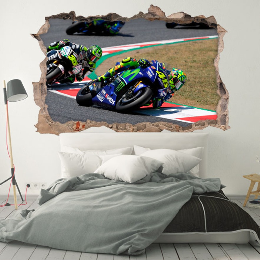 Vinilos 3d motogp valentino rossi