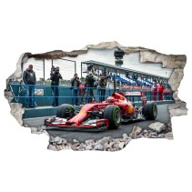 Vinilos 3d coche fórmula 1 ferrari