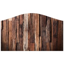 Vinilos decorativos cabeceros camas de madera rústica