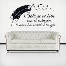 Vinilos adhesivos y pegatinas frase el principito
