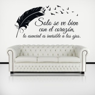 Vinilos adhesivos y pegatinas frase el principito Vinilos adhesivos y pegatinas frase el principito