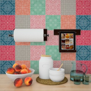 Vinilos decorativos azulejos adhesivos de pared (24 unidades)