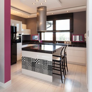Vinilos azulejos para cocinas y baños blanco negro (24 unidades)