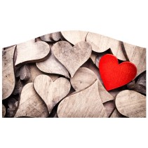 Vinilos decorativos para cabeceros camas corazones de madera
