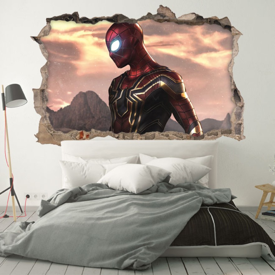 Vinilos de pared 3d spider man lejos de casa