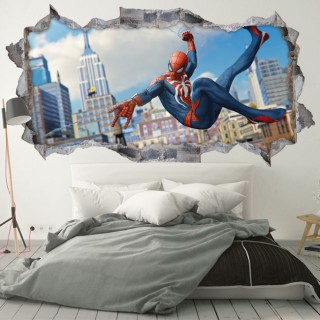 Vinilos de pared 3d spider man