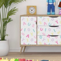 Vinilos decorar muebles o armarios letras abecedario