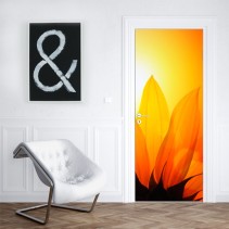 Vinilos decorativos puertas y armarios con flores