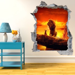 Vinilos decorativos 3d el rey león