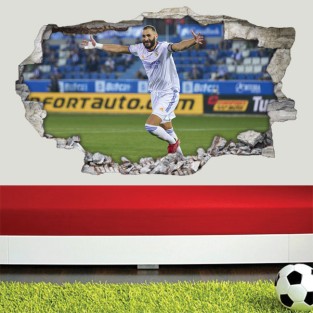 Vinilos decorativos 3d karim benzema Vinilos decorativos 3d karim benzema