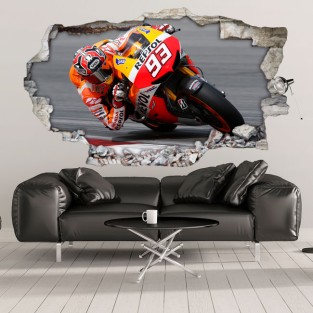 Vinilos 3d decorativos motogp marc márquez