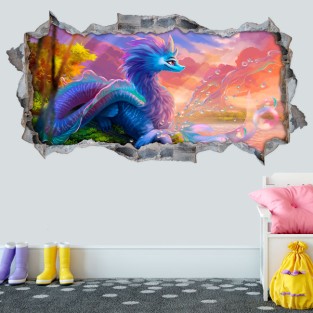 Vinilos decorativos 3d raya y el último dragón