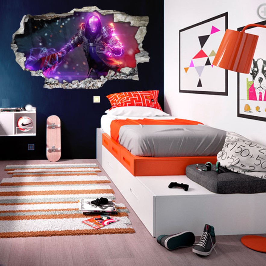 Vinilos decorativos 3d tinkerer spider man miles morales