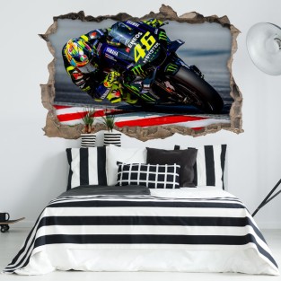 Vinilos 3d valentino rossi con yamaha Vinilos 3d valentino rossi con yamaha