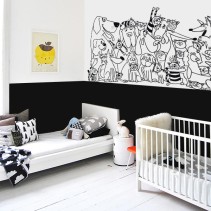Vinilos decorativos adhesivos familia de animales
