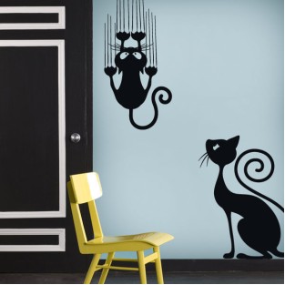 Vinilos decorativos adhesivos y pegatinas gatos Vinilos decorativos adhesivos y pegatinas gatos