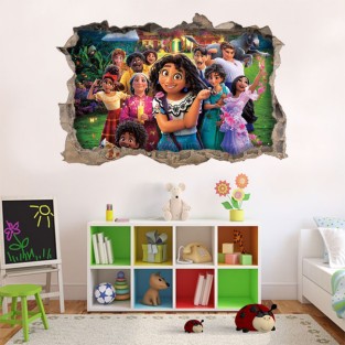 Vinilos decorativos agujero pared 3d disney encanto Vinilos decorativos agujero pared 3d disney encanto