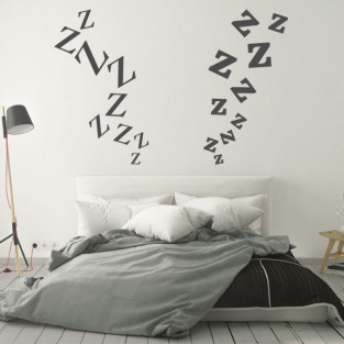 Vinilos decorativos cabeceros letras zetas