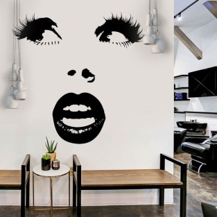 Vinilos decorativos cara mujer sorprendida Vinilos decorativos cara mujer sorprendida