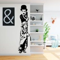 Vinilos decorativos charles chaplin the kid