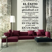Vinilos decorativos citas y frases el éxito