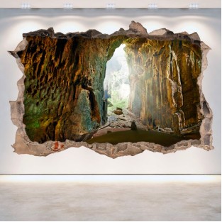 Vinilos decorativos cuevas pared rota 3d Vinilos decorativos cuevas pared rota 3d