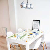 Vinilos decorativos flores para decorar mesas