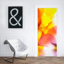 Vinilos decorativos para puertas y armarios flores