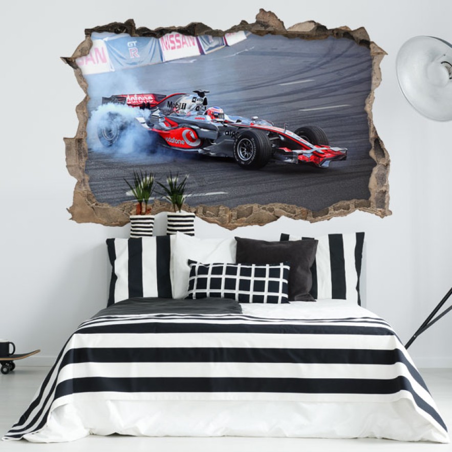 Vinilos 3d fórmula 1 jenson button