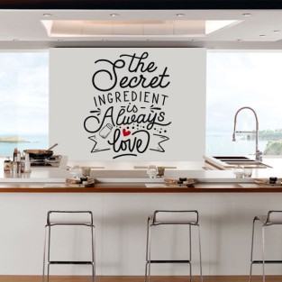Vinilos decorativos frases inglés the secret ingredient