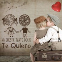 Vinilos decorativos frases románticas te quiero