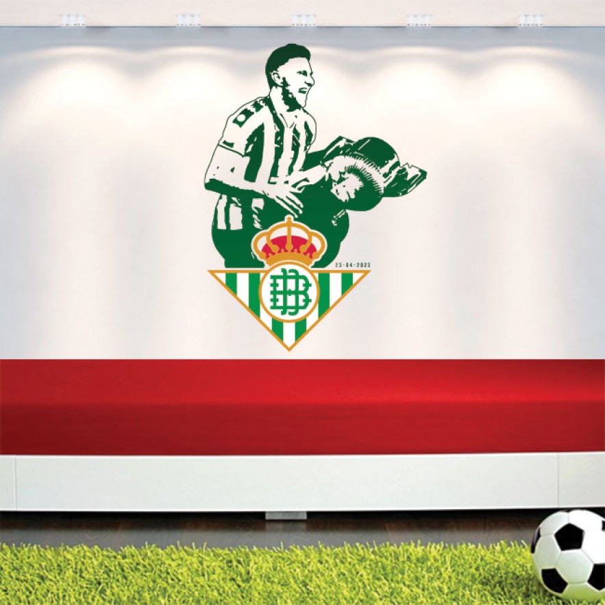 Vinilos decorativos futbolista joaquín real betis balompié
